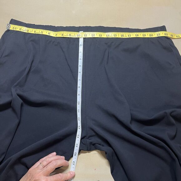 Lands End Womens Sport Knit Straight Leg Pants Size 3X Stretch Elastic Waist - Picture 8 of 9